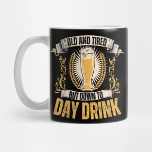 Old Men Women Day Drinking Beer Lover Vintage Mug